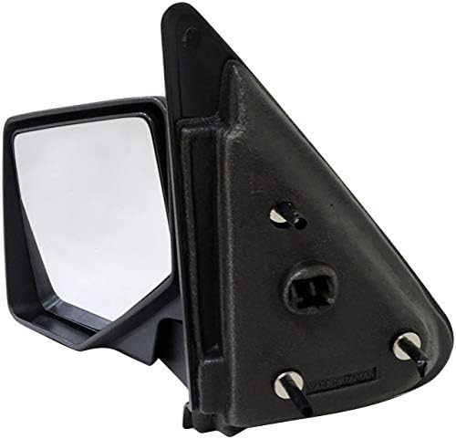 Dorman 955-836 Driver Side Manual Door Mirror - Folding Compatible with Select Ford Models, Black Dorman