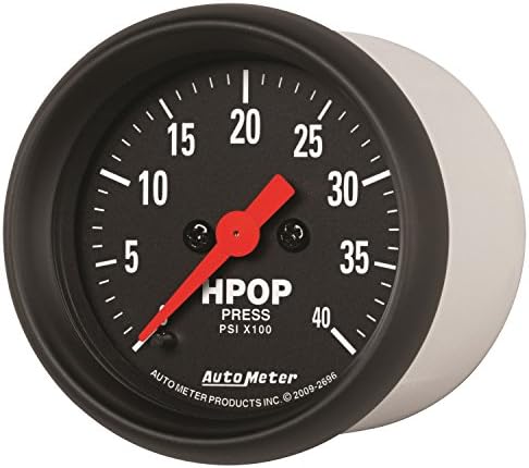 AUTO METER 2696 Z-Series High Pressure Oil Pump Gauge , 2.3125 in. Auto Meter