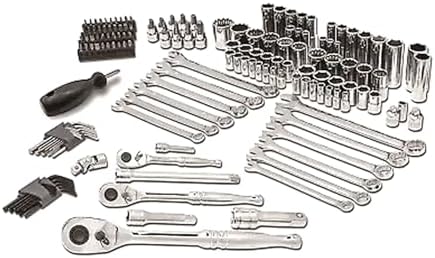 Набор инструментов из 152 предметов с квадратами 1/4, 3/8 и 1/2 дюйма, адаптером и ключами Master Mechanic