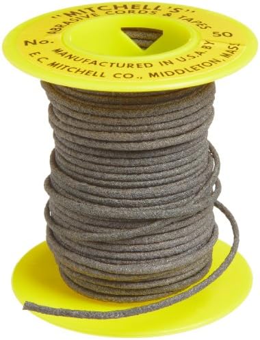 Mitchell Abrasives - 50A-25 50 Round Abrasive Cord, Aluminum Oxide 180 Grit .070" Diameter x 25 Feet Mitchell Abrasives