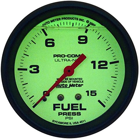 Auto Meter 4211 Ultra-Nite Fuel Pressure Gauge Auto Meter