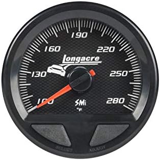 Longacre 52-46752 SMI Elite WP Oil/Water Temperature Gauge Longacre