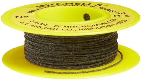 Mitchell Abrasives 54H-S Round Abrasive Cord, Silicon Carbide 180 Grit .025" Diameter x 50 Feet Mitchell Abrasives