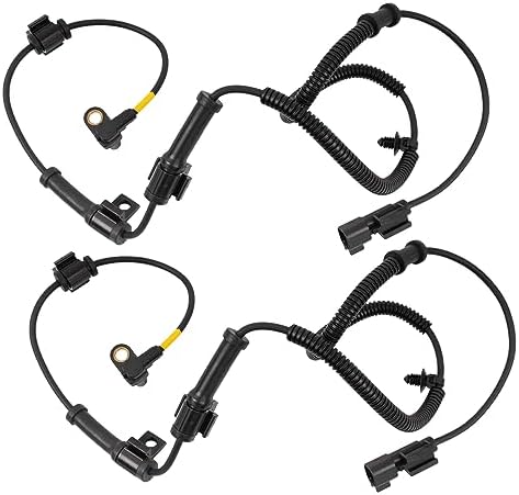 TRQ Front ABS Wheel Speed Sensor Set Compatible with 2011-2012 Ford F-250 Super Duty F-350 Super Duty TRQ