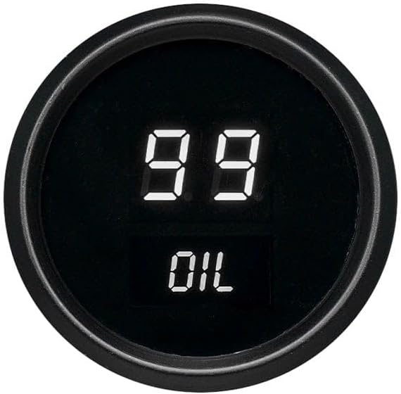 Intellitronix 2-1/16 LED Digital Oil Pressure Gauge 0-99 PSI Intellitronix