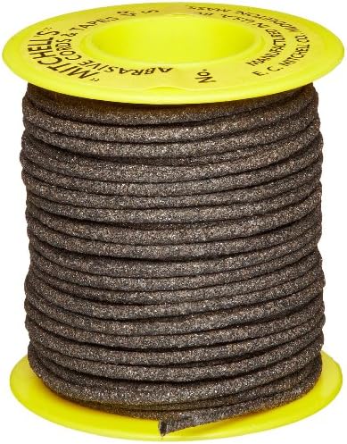 Mitchell Abrasives 49-S Round Abrasive Cord, Silicon Carbide 120 Grit .082" Diameter x 50 Feet Mitchell Abrasives