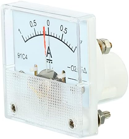 YOKIVE Analog Panel Ammeter, 91C4 Ampere Meter Current Tester, Great for Office, Art, Home, Daily Use (DC 0-1A) Yokive