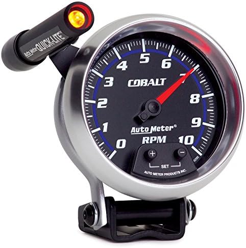 Auto Meter 6290 Cobalt 3-3/4" 10000 RPM Pedestal Mount Tachometer Mini-Monster Auto Meter