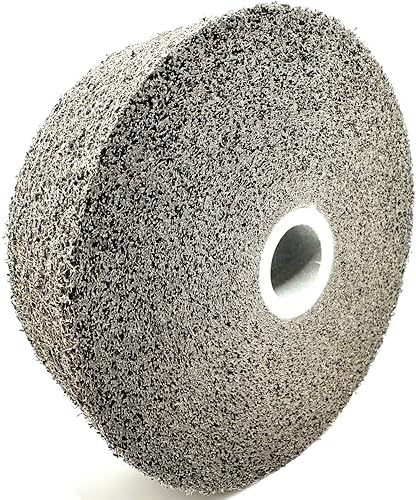 Multi-Finishing Wheel – 6” x 1” x 1” 2S Medium Grit Silicon Carbide - Stainless Steel Finishing Convolute Wheel 13171 – for #4 Finish - 1 Pack Pro-Graad