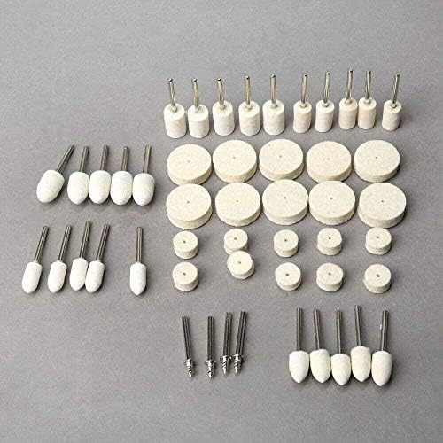 129PCS Polishing Wheel Soft Fur Wool Accessories Rotary Drll Tool Suitable Manifold/Aluminum/Stainless Steel/Chrome Plated Generic