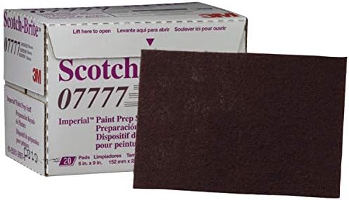 Ручной абразивный пад Scotch-Brite для подготовки поверхности 07777, 20 штук в упаковке, 3 упаковки в кейсе 3M