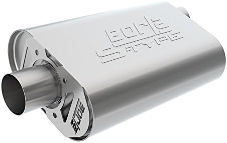 BORLA 400940 CrateMuffler for Chrysler/Dodge/Plymouth/Mopar Big Block Moderate Output 383/413/ 426/440 CID V8 2.5" Offset/Center 14" x 4.35" x 9.10" Body S-Type. Borla