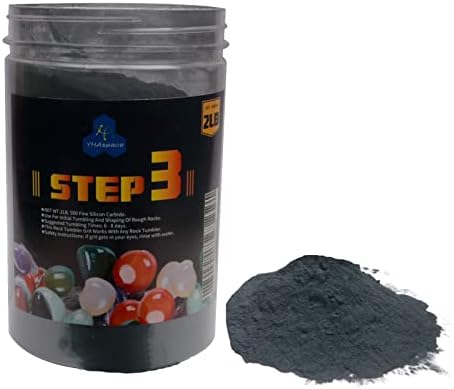 2 lb Tumbler Media Grit,PRE-Polish 500 Silicon Carbide Grit, Step 3 for Tumbling Stones,Rock Polishing Grit Media, Works with Any Rock Tumbler, YHAspace