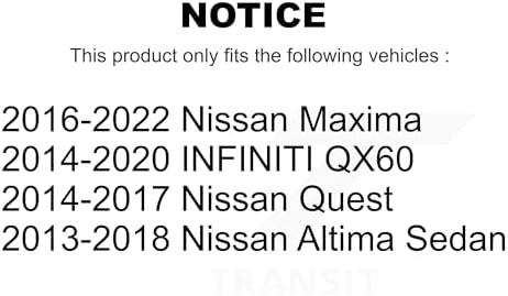 Комплект крепежей передних амортизаторов 73-902022 для Nissan Altima, INFINITI QX60, Maxima, Quest Top Quality