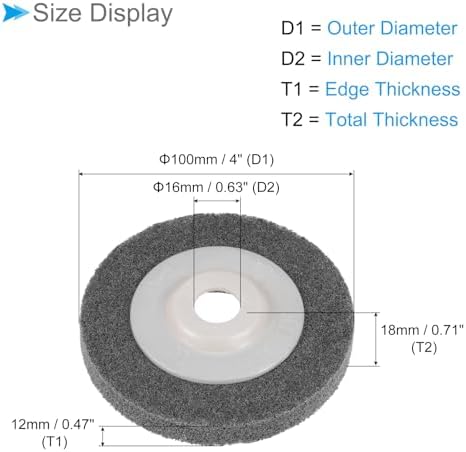 Полировочный круг 100 мм x 16 мм из нейлона для полировки вогнутых и плоских поверхностей CoCud