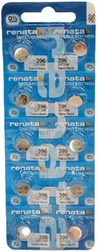 Часовая батарейка тип 396, серебряно-оксидная, 32 мАч, 1.55 В, 1 шт. Renata Batteries