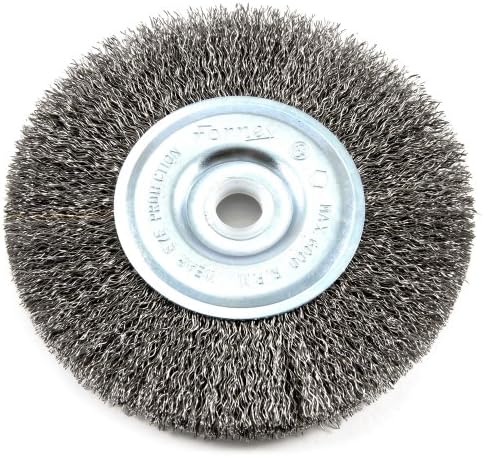 Forney 72741 Wire Wheel Brush, Coarse Crimped with 1/2-Inch Through 5/8-Inch Arbor, 5-Inch-by-.012-Inch Forney