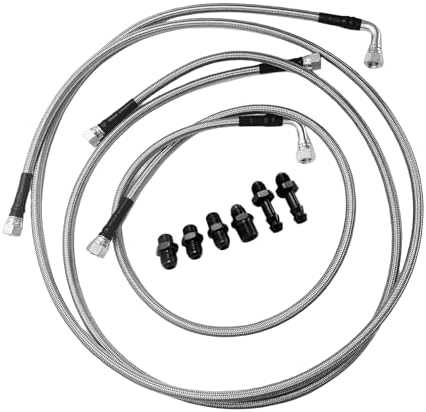 47RE Transmission Cooler Lines Kit Heavy Duty Hose Compatible with 1996-2002 Dodge Ram 2500 3500 Cummins 5.9L Generic