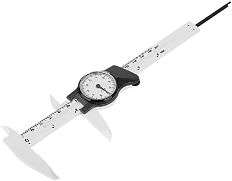 Digital Caliper Vernier Caliper Dial Caliper Measuring Tool Vernier Caliper Plastic 0-150mm for Roofessional Measure Tool Home Improvement(White) Respicefinem