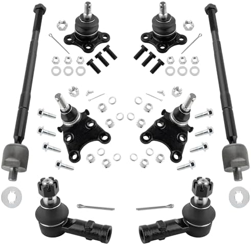 K9465 K90685 ES80622 EV800220 Front Inner & Outer Tie Rod Ends Upper & Lower Ball Joints for Honda Passport 1998-2002 Isuzu Rodeo 1998-2004 Amigo 1998-2000 Axiom 2002-2004, Pack of 8 Mysmot