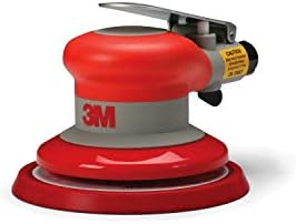 3M Random Orbital Sander – Pneumatic Palm Sander – 5” x 3/16” Diam. Orbit – Stikit Disc Pad – For Wood, Composites, Metal – Original Series, 20317 3M