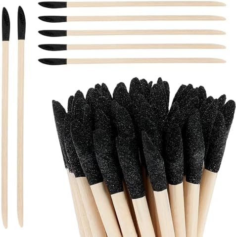 50 Pcs Sanding Sticks Abrasive Grits Matchsticks Polishing Sanding Sticks for Plastic Models Craft Wood Hobby Beginner Fine Detailing Sanding Tool Accessory for Tight Spaces Qianyu