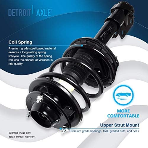 Две передние стойки с пружинами для Chrysler Sebring, Dodge Stratus и Mitsubishi Eclipse 2001-2005 годов Detroit Axle