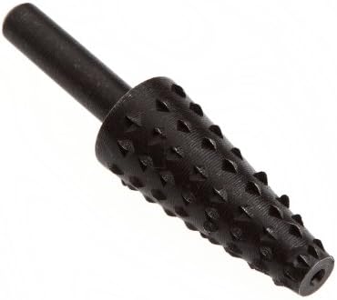 Forney 60068 Mounted Rasp, Conical Shaped with 1/4-Inch Shank, 1-3/8-Inch-by-5/8-Inch Forney