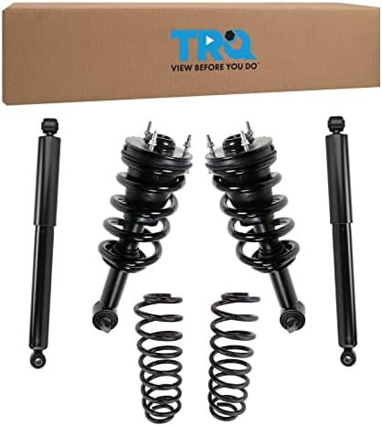 TRQ 6 Piece Suspension Kit Front & Rear Shock Strut Coilspring Kit Set for 2007-2010 Avalanche / 2007-2010 Suburban 1500/2007-2010 Tahoe / 2007-2009 Yukon / 2007-2009 Yukon XL 1500 Trq