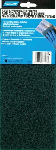 NORTON 48147 Hand Pad, L W, Non-Woven, 4-3/8" x 11", Green Norton