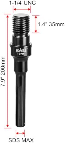 Адаптер для алмазных коронок SALI 1-1/4" UNC на SDS MAX, для сверл и резцов Sali