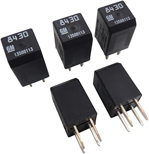 New OEM 13500113 GM Relays 5-Pack Multi-Function 4-Pin Relay 19116962 D1777C General Motors