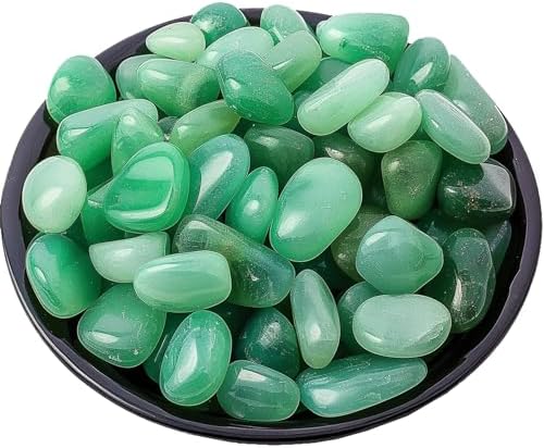 Polished Aventurine Crystal Set, 0.4", 128 Pcs - Handpicked Tumbled Stones and Crystals Bulk for Healing, Reiki, Meditation, Witchcraft and Home Decor, SigMntun