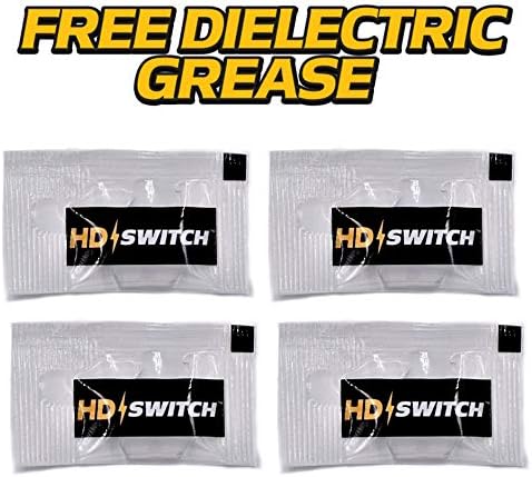 HD Switch 4 Pack Waterproof 12V Relay Replaces John Deere AM123716 Hella - with Dielectric Grease, 50 AMP & LED Indicator Upgrade HD Switch