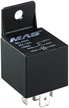 Реле мощности 30/40A 12V, 5-контактное, с пластиковым креплением MAS