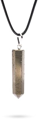 Ayana Crystals Handcrafted Pyrite Pendant Necklace - Ethically Sourced Raw Pyrite Crystal for Spiritual and Emotional Healing, Chakra Balancing, Zodiac Leo Birthstone Ayana Wellness