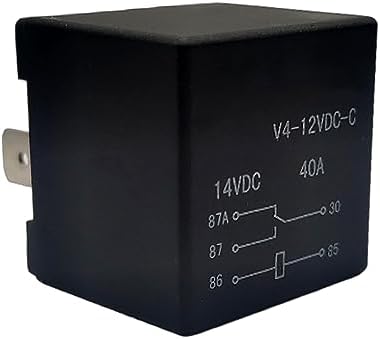 V4-12VDC-C 15-50961 Multi-Purpose Automotive Relay Air Conditioning Relay Blower Motor Relay Fuel Pump Relay Alikkash