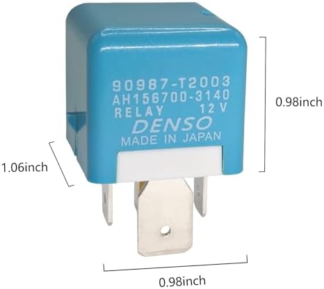 Реле 90987-T2003, 5-контактное, 12В - Совместимо с Avalon, Corolla, Matrix, Sienna, Sequoia, Highlander, Tundra Casalytics