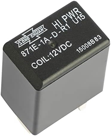 Микро ISO реле 871E-1A-D-R1 U15 12VDC, 4 контакта, переключение 35A SONG CHUAN