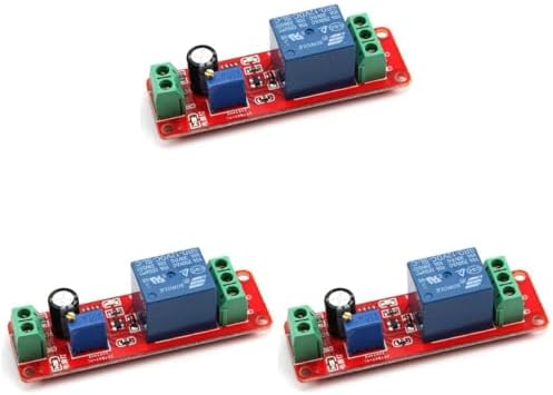 3 шт. Красные NE555 DC 12V Регулируемые реле таймеры задержки 0-10 секунд для автомобильных систем управления Jinshining