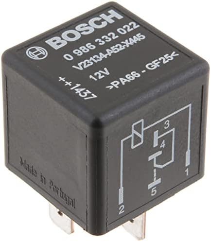 BOSCH 0986332022 Changeover Mini Relay - 5 Pins, 12 V, 40/60 A - Single Bosch