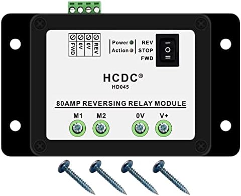 DC12V 80 Amp Forward and Reverse Relay Module for Motor/Linear Actuator, Reversing Relay Module Hcdc