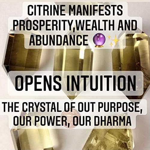 Natural Pure Citrine. Large Double terminated Crystal. Healing Crystal. Manipura Chakra. Manifest Dream Attracts Wealth, Abundance. Chakra Cleaning Metaphysical Meditation Crystal. Reiki Crystal. Roxxy Crystals