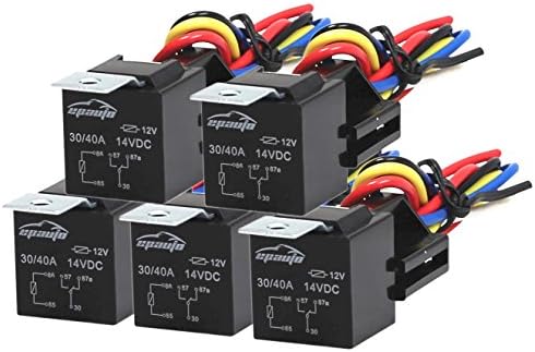 Комплект реле 30/40A SPDT 12V Bosch - 4 шт, высокая переключаемая мощность, крепления с проводами EPAuto