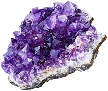 Top Plaza Natural Amethyst Geode Cave Healing Crystal Stones Rock Cluster Druzy Witchcraft Raw Amethyst Gemstone Specimen (0.18-0.33 Pound) Top Plaza