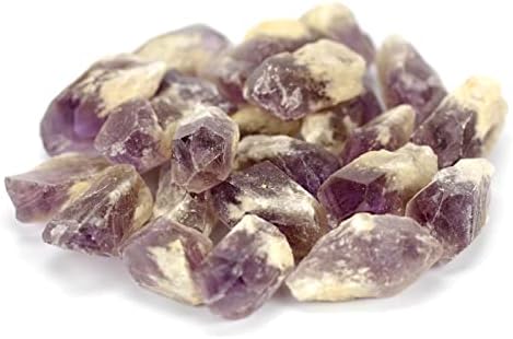 Healing Crystals Stones, Bulk Amethyst Raw Stones and Minerals, Rocks for Tumbling, Natural Amethysts Crystal Geode Decor, Real Stones for Jewelry Making, Wire Wrapping, Wicca & Reiki Angelstones