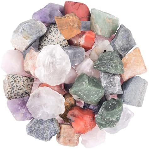 Seven Chakra Crystal, Assorted Crystals, Raw Crystals Bulk, Crystal Rock, Bulk Crystals, Quartz Crystals, Large Crystals, Reiki Gemstones, Rocks and Crystals - Crystals and Healing Stones 1 LB YATSKIA