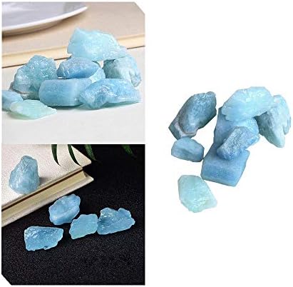 100g Natural Aquamarine Raw Stone Quartz Crystals Healing Reiki Collection Acxico