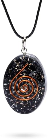 Ayana Crystals - Piezo Electric Orgonite Necklace with Bionized Black Tourmaline: Chakra Healing Crystal Pendant, Handcrafted & Natural, Zodiac & Birthstone Jewelry Ayana Wellness