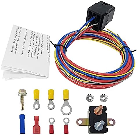 Electric Fuel Pump Relay Kit Fuel Pump Wiring Harness 30 AMP Heavy Duty Long Wires Universal Fit 12V System Yolando